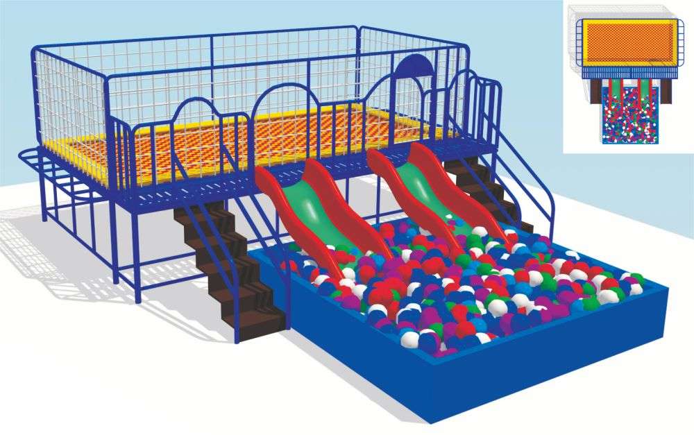 蹦床樂園 室内蹦床帶球池